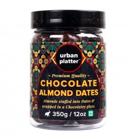 Urban Platter Chocolate Almond Dates   Plastic Jar  350 grams